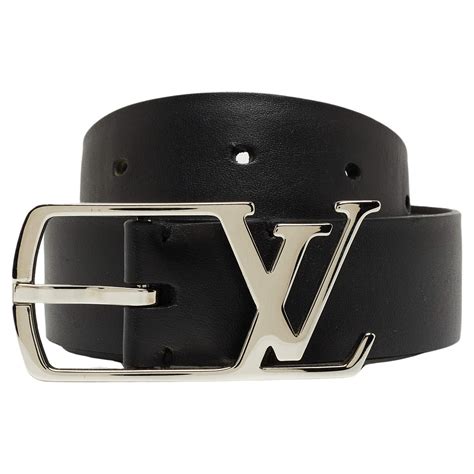 louis vuitton black leather neogram belt|louis vuitton unisex belt.